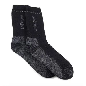 Alpaca Wool Socks - Black Grey