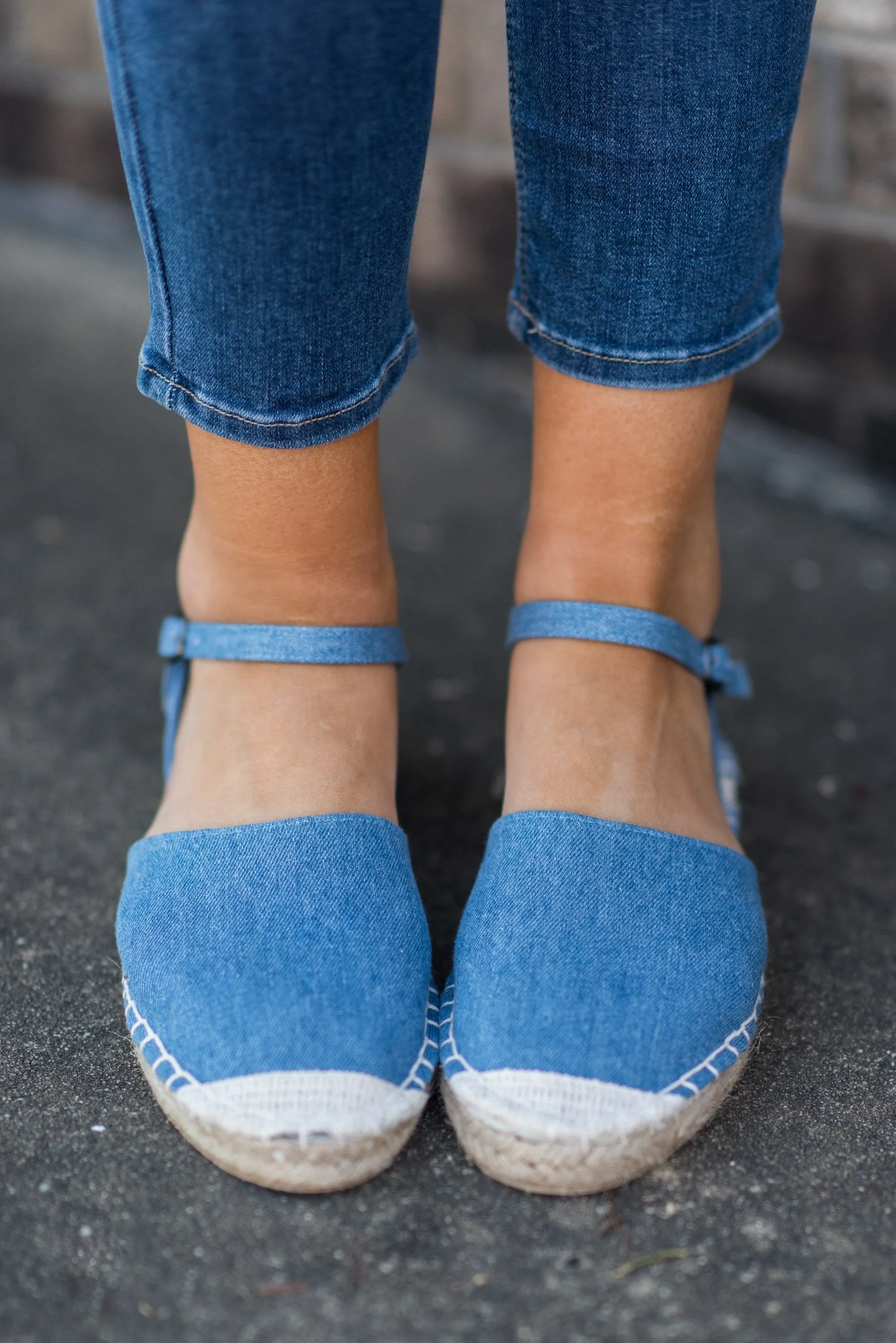 Associated Class Espadrille Flats, Denim Blue