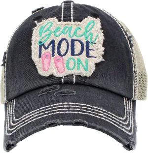 Beach Mode On Women's Mesh Baseball Hat