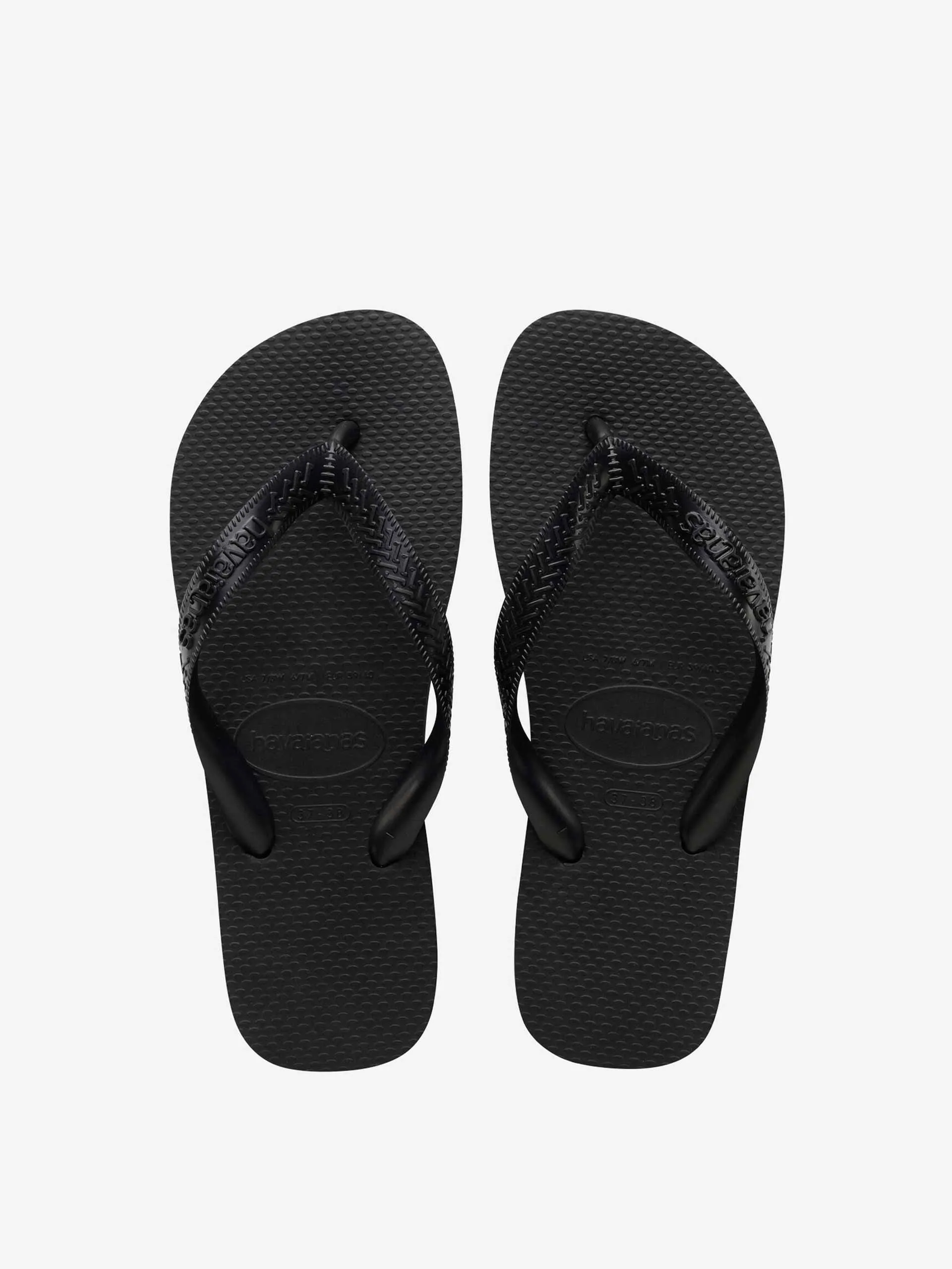Black eco flip flops