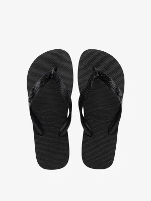 Black eco flip flops