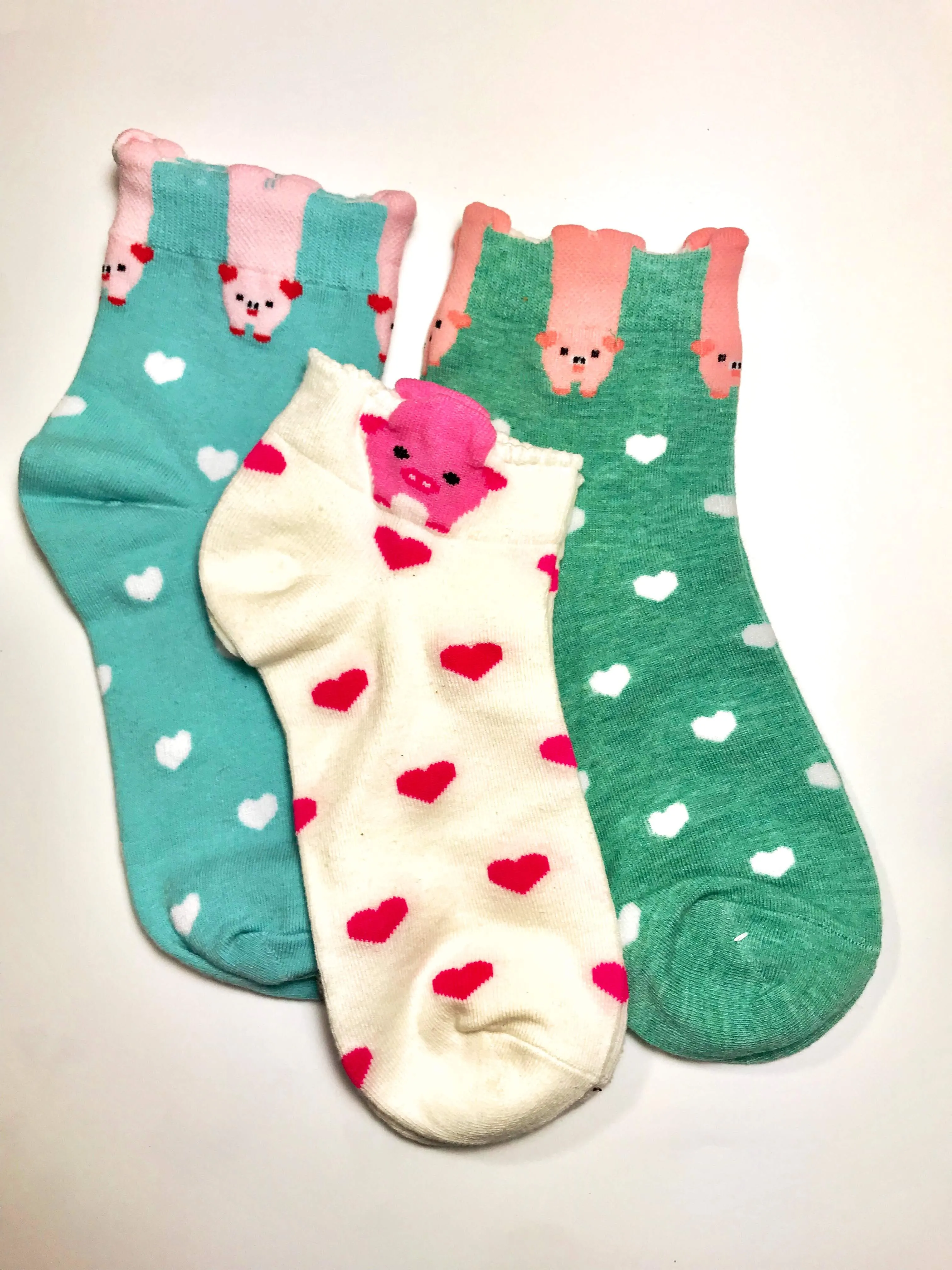 Cat or Dog Ankle Socks Athletic Socks With Cute Animals