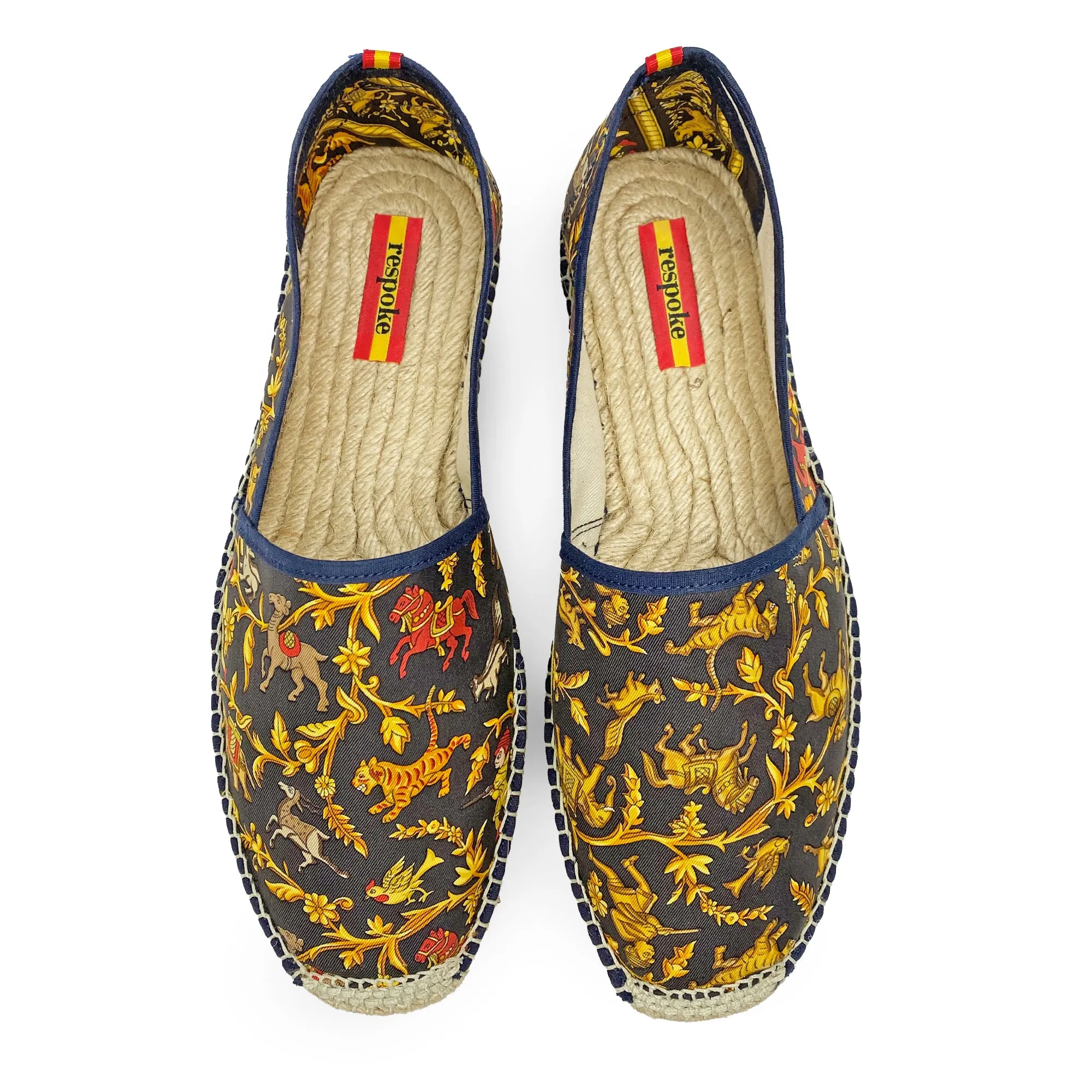 CHASSE Black/Brown Classic Espadrilles