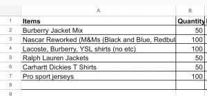 Custom handpick Sem Order 2