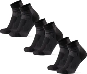 DANISH ENDURANCE 3 Low Cut Outdoor Hiking Socks in Merino Wool, Women & Men, 3-Pack