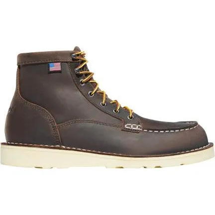 Danner Women's Bull Run 6" ST Moc Toe Wedge Work Boot - Brown - 15576
