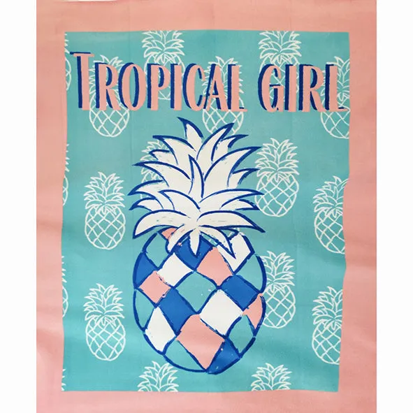 Funky Pineapples Printed Polar Fleece Design 93 - 1.33M Panel
