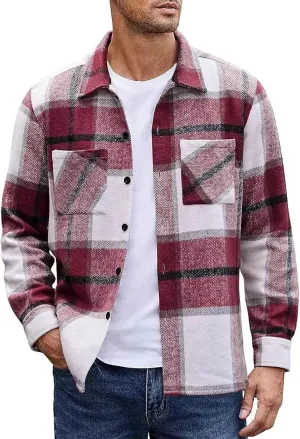 Henlley Shirts for Men Fashion Casual Solid Color Zippered Jacket Top Mens Jacket Mens Long Sleeve Tee Shirts Fall