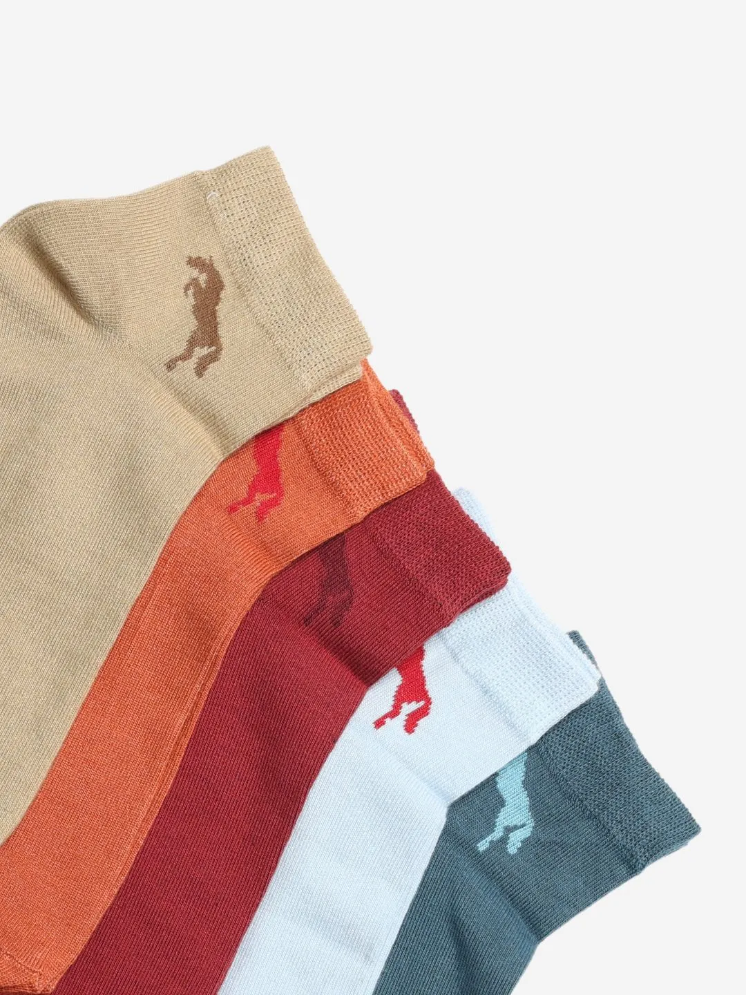 JUMP USA Women Pack Of 5 Assorted Ankle-Length Trendy Socks