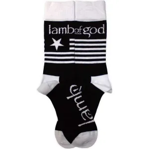 Lamb Of God Unisex Ankle Socks: Flag (UK Size 7 - 11)