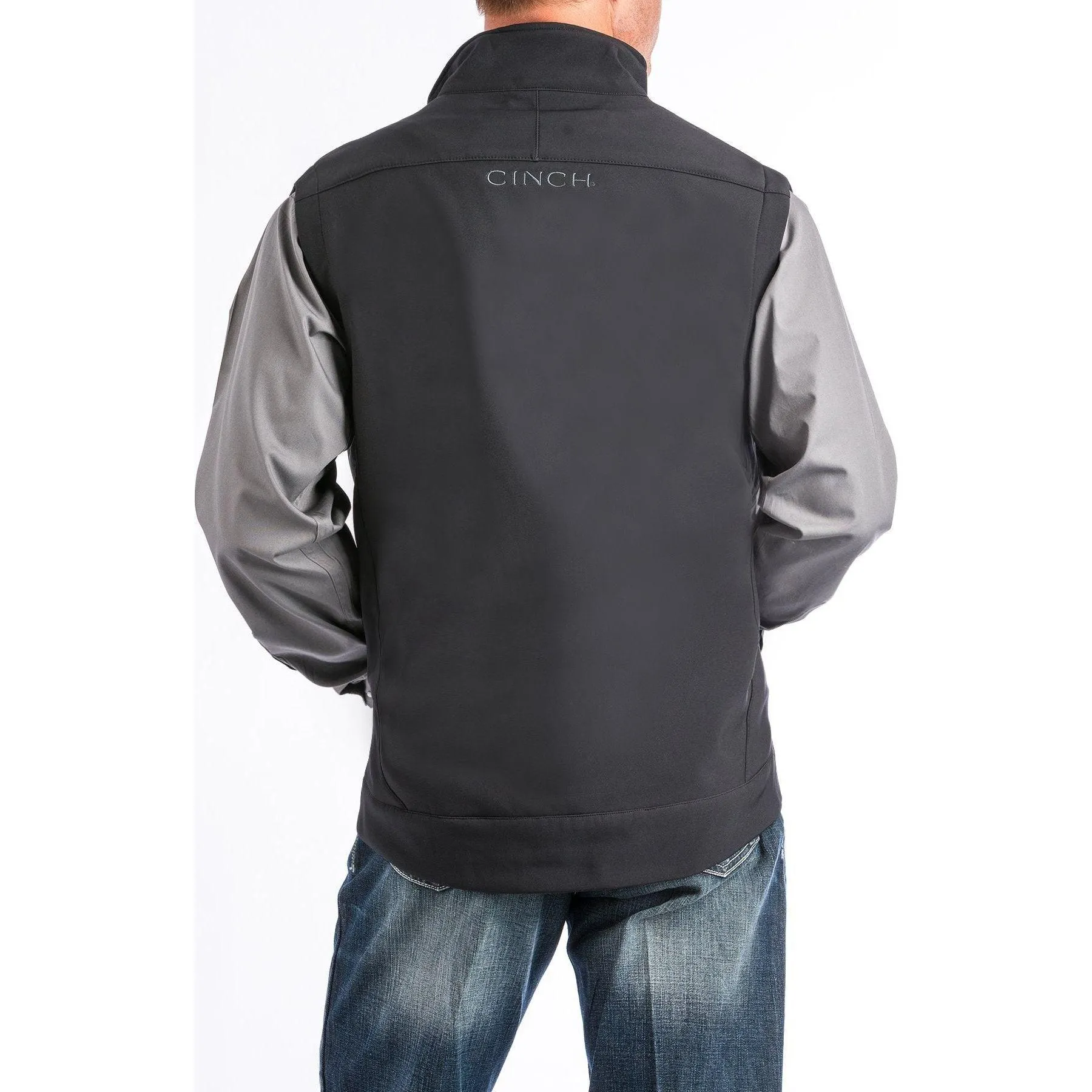Men's Cinch Black Bonded Vest mwv1012010