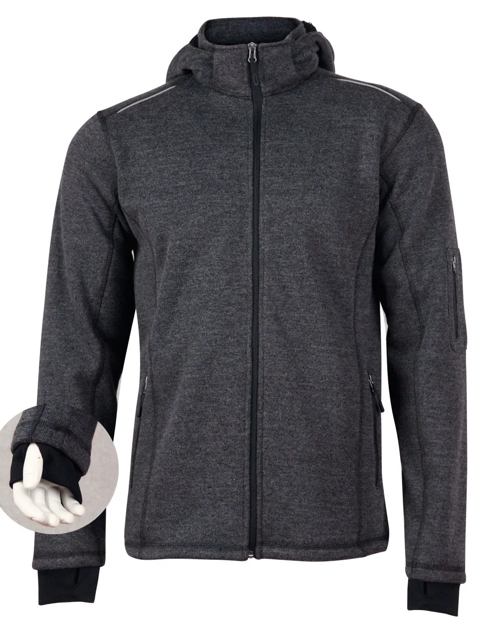 Men's Heather Bonded Coral Fleece Jacket - JK41