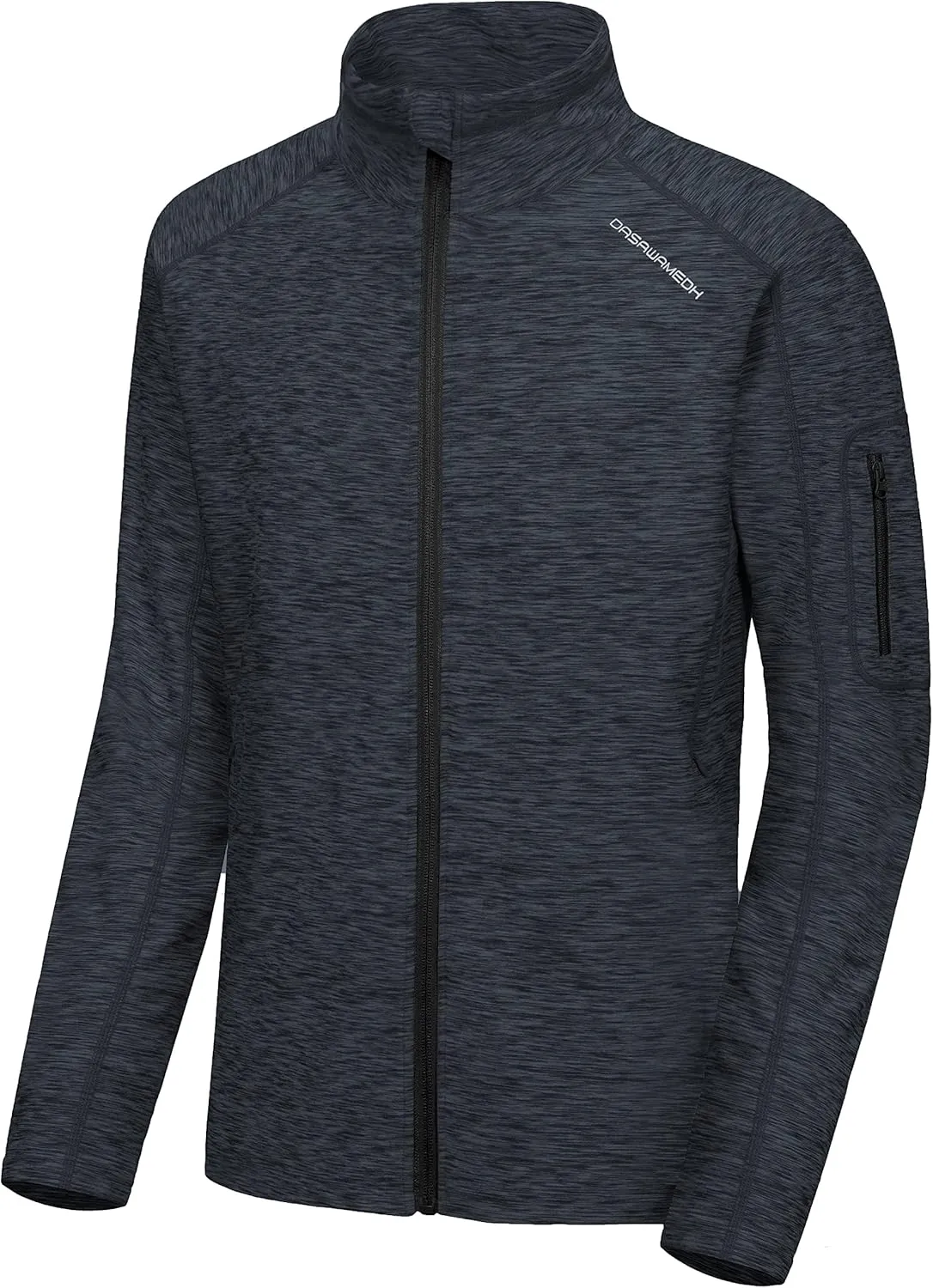 Men's Running Sport Track Jacket Full Zip Workout Athletic Fitness Jackets for Training