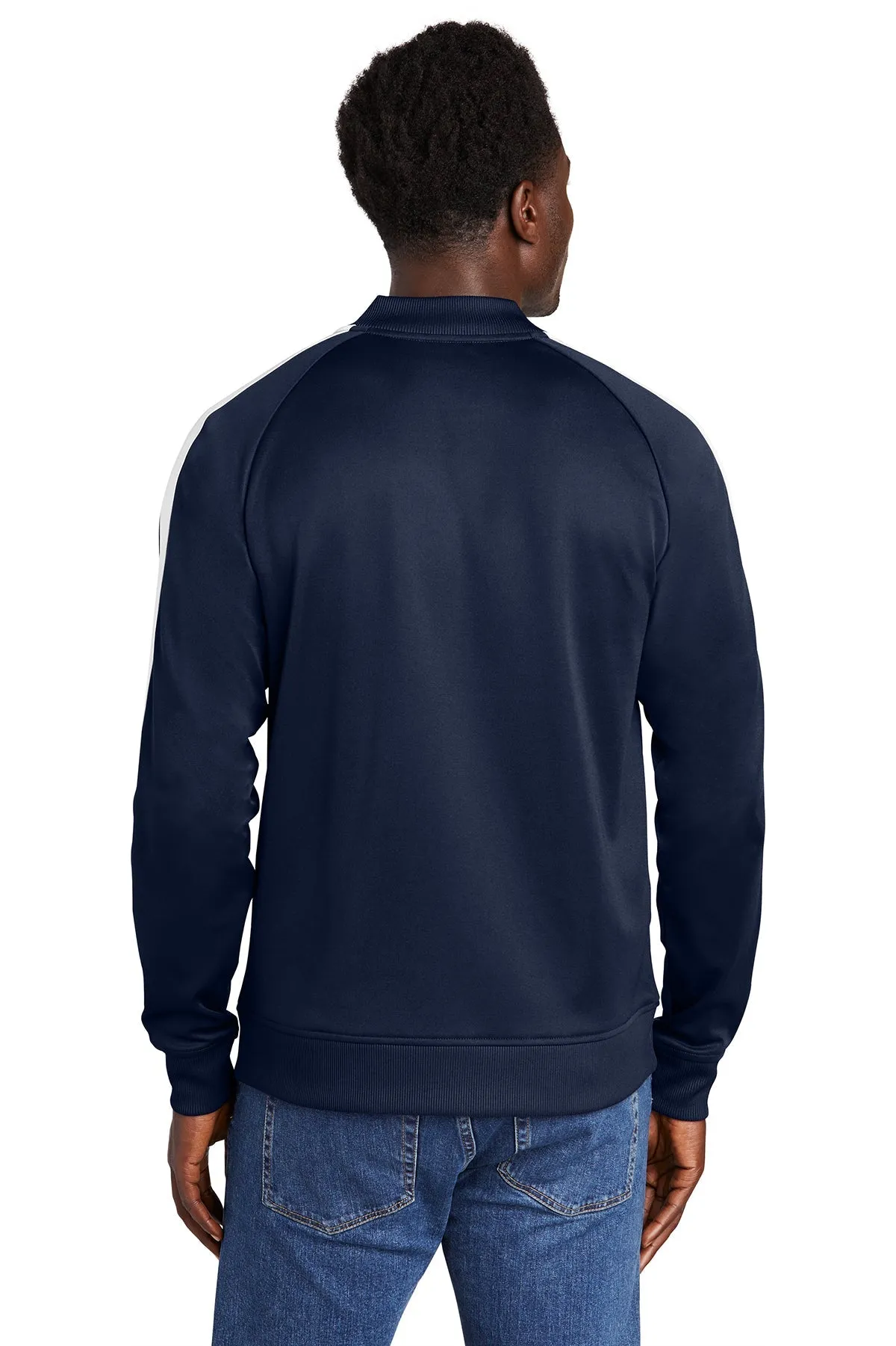 New Era Custom Track Jackets, True Navy/ White