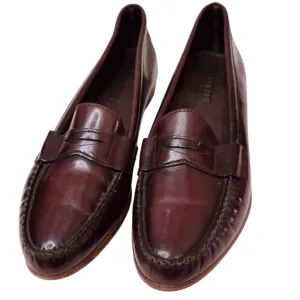 New *Nordstrom Burgundy Leather Penny Loafers Men/11 #99823