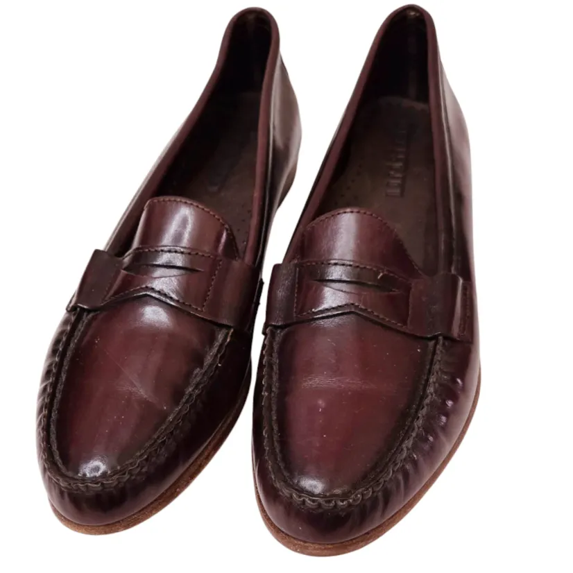New *Nordstrom Burgundy Leather Penny Loafers Men/11 #99823