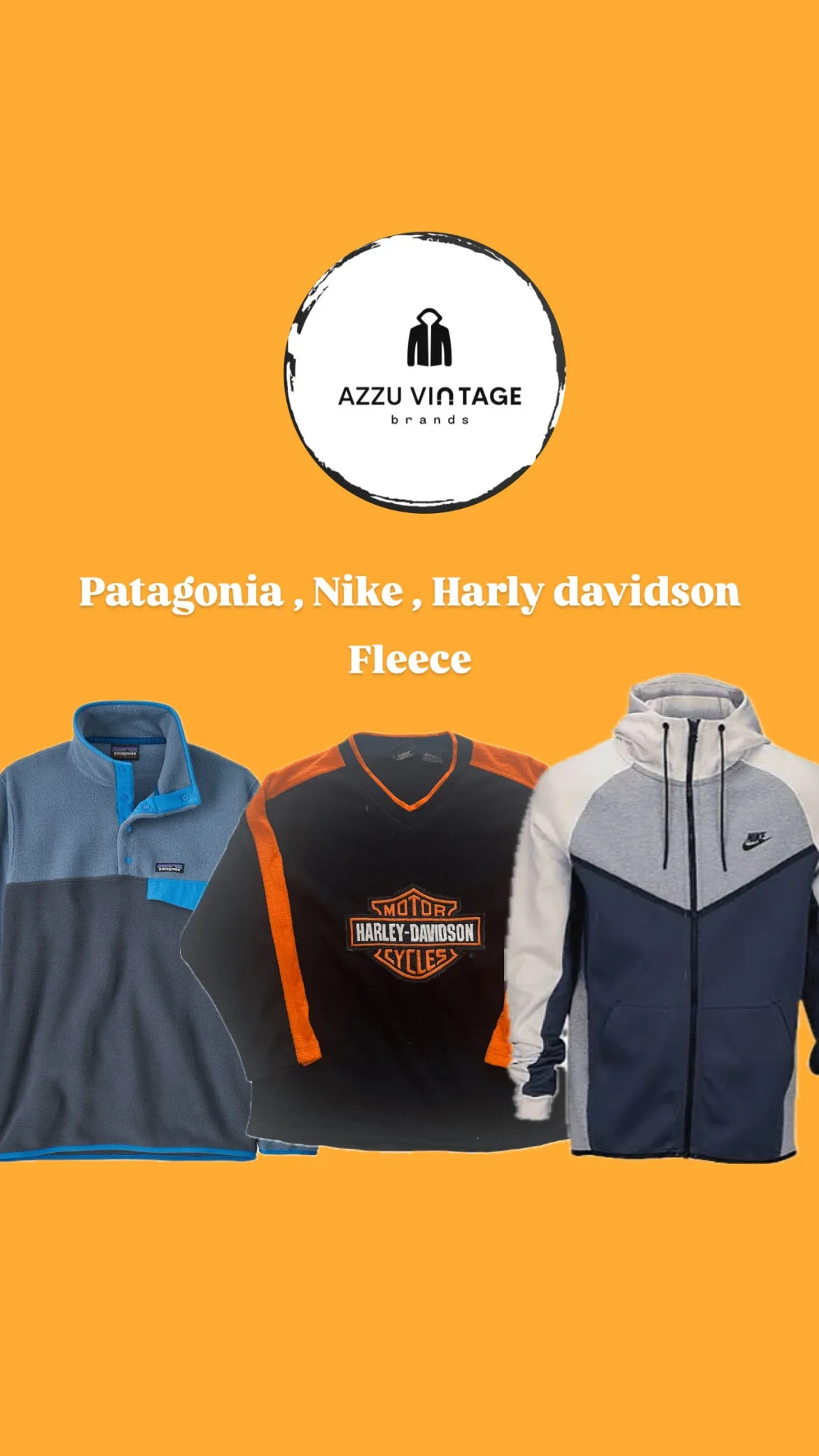 Patagonia , Nike , Harley Davidson Fleece