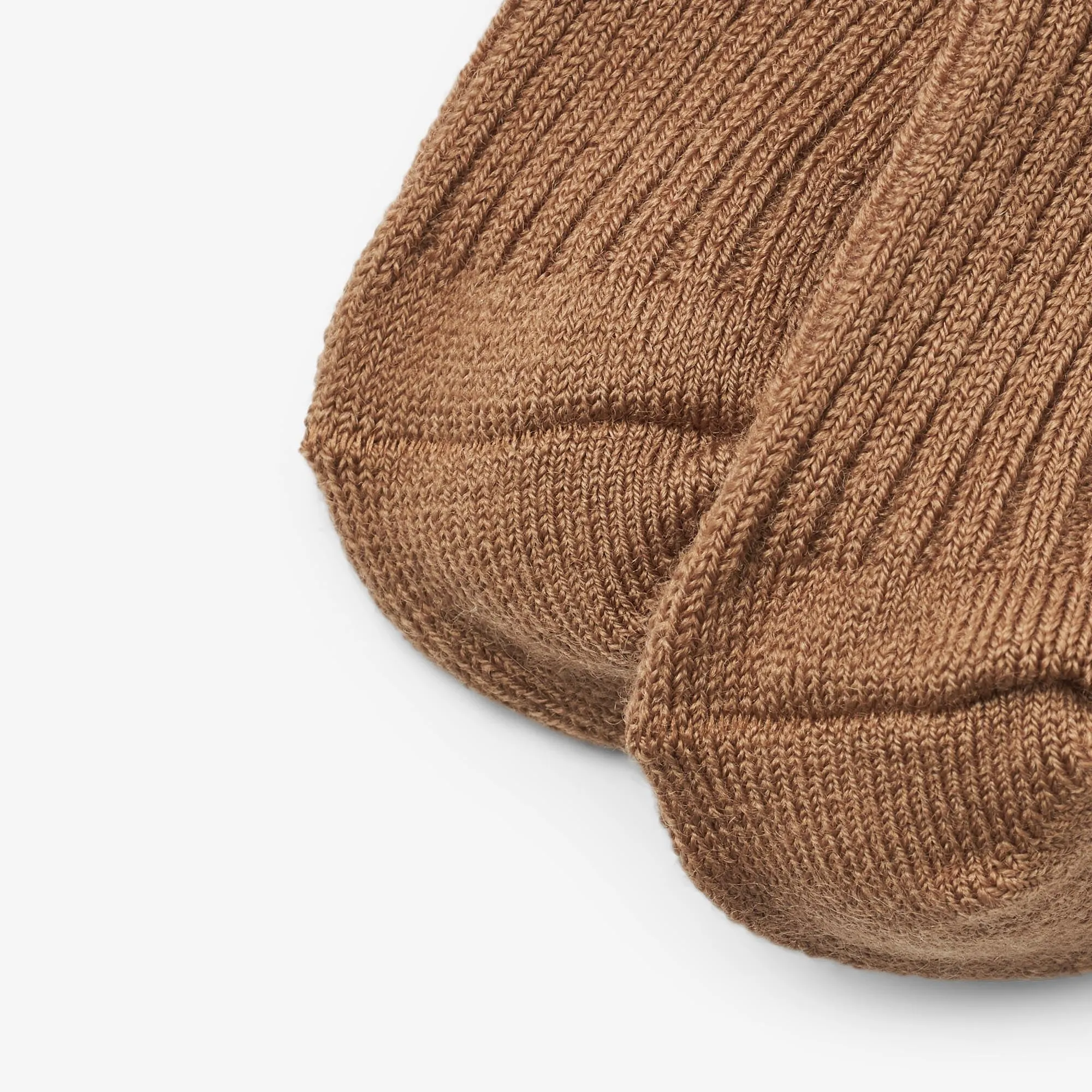 Wool Rib Socks Ziggy - caramel