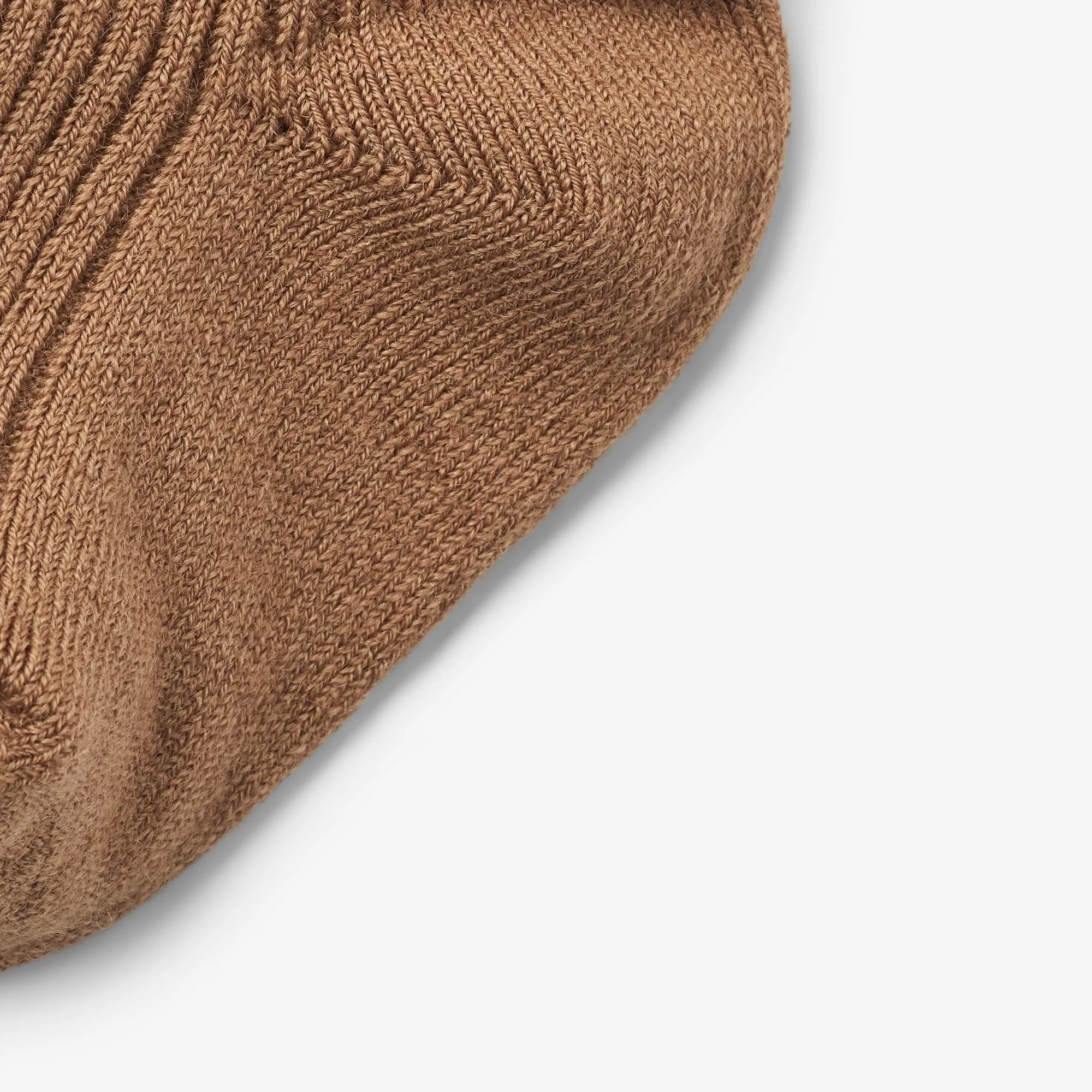 Wool Rib Socks Ziggy - caramel