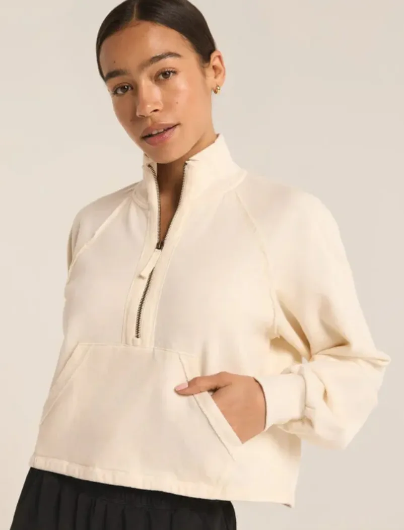 Z-Supply On The Run Half zip Sweatshirt