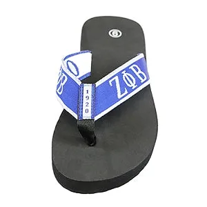 Zeta Phi Beta Sorority Ladies Thong-Style Flip Flop Sandals (9)